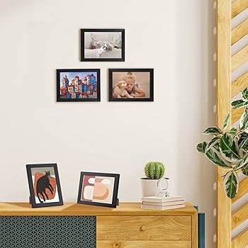 15x21 Klasik Fotoğraf Baskı - Çerçeveli - 5 Adet (Siyah)