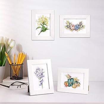 10x15 Klasik Fotoğraf Baskı - Çerçeveli - 5 Adet (Beyaz)