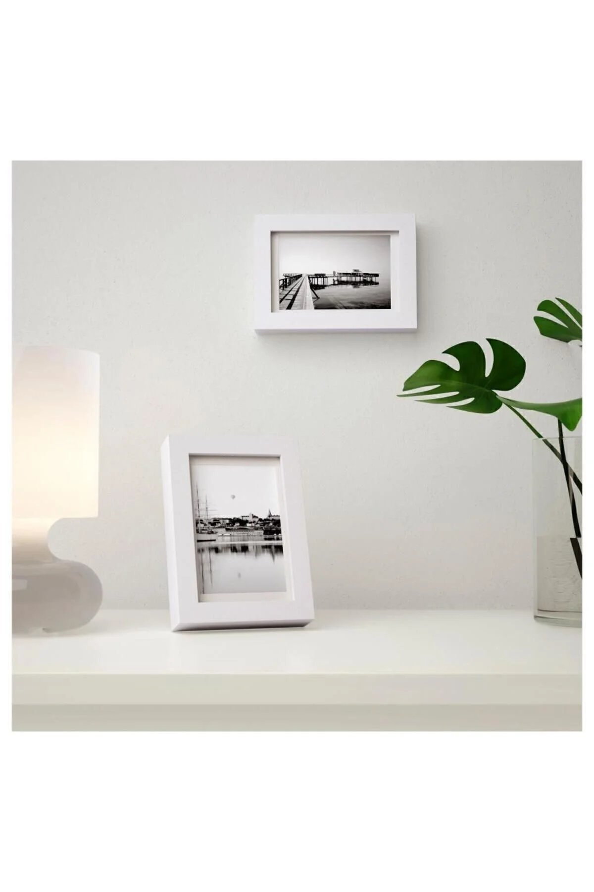 10x15 Klasik Fotoğraf Baskı - Çerçeveli - 10 Adet (Beyaz)